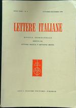 Lettere italiane - Anno XXXI - N. 4 - ottobre-dicembre 1979