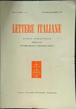 Lettere italiane - Anno XXXIII - N. 4 - ottobre-dicembre 1981