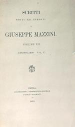 Scritti editi ed inediti di Giuseppe Mazzini vol XII