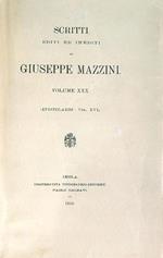 Scritti editi ed inediti di Giuseppe Mazzini Vol XXX