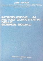 Introduzione ai metodi quantitativi nelle scienze sociali