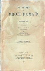 Principes de droit romain tome premier