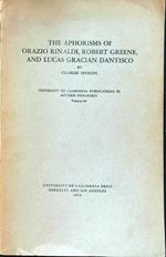The aphorism of Orazio Rinaldi, Robert Greene, and Lucas Gracian Dantisco