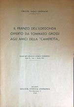 Il  pranzo dell'ildegonda offerto da Tommaso Grossi agli amici della cameretta ESTRATTO