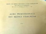 Albo Professionale dei medici chirurghi 1986