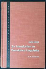 An introduction to descriptive linguistics