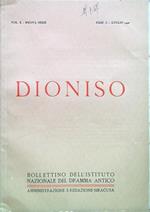 Dionisio - Vol X Nuova serie - Fasc. 3/Luglio 1947