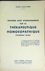 Deuxieme suite d'enseignements sur la therapeutique homoepathique