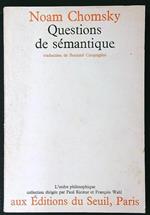 Questions de sémantique