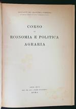 Corso di economia e politica agraria