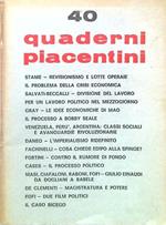 Quaderni piacentini, anno IX, n. 40, aprile 1970