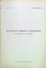 Movimento operaio e socialista Anno XV-N. 3/Luglio Settembre 1969