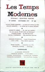 Les Temps Modernes - N. 400/Novembre 1979