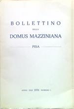 Bollettino della Domus Mazziniana. Anno XXII - N. 1 - 1976