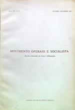 Movimento operaio e socialista Anno XV-N. 4/Ottobre Dicembre 1969