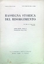 Rassegna storica del Risorgimento - Anno XXXVII Fasc. II Febbraio 1940-XVIII