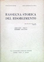 Rassegna storica del Risorgimento - Anno XXVI Fasc. X Ottobre 1939-XVIII