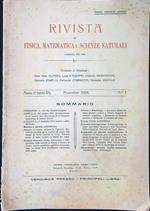 Rivista di fisica, matematica e scienze naturali n. 1/Novembre 1926