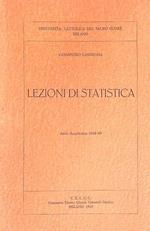 Lezioni di statistica. Anno accademico 68-69