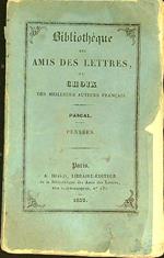 Bibliotheque des amis des lettres Pensees