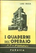 quaderni dell'operaio n. 7 Piallatore