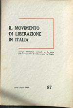 movimento di liberazione in Italia n. 87/Aprile-giugno 1967