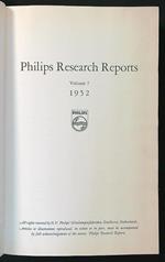 Philips Research Reports n. 7 1952