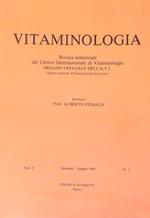 Vitaminologia vol 3/gennaio-giugno 1987/n 1
