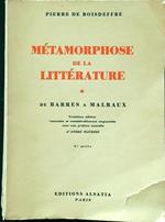 Metamorphose de la literature tome 1