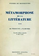 Metamorphose de la litterature. II