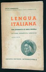 Lengua italiana para estudiantes de habla espanola