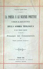 poesia e le scienze positive ornamento della somma teologica