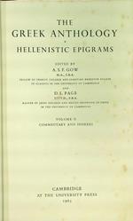 The Greek Anthology: Hellenistic Epigrams vol. II