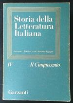 Storia della Letteratura Italiana IV - Il cinquecento