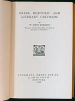 Greek rhetoric and literary criticism