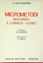 Micrometodi biochimici e chimico-clinici