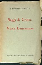 Saggi di critica e varia letteratura