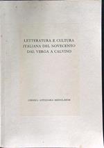 Letteratura e cultura italiana del novecento catalogo 16