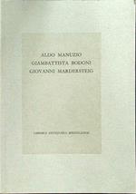 Manuzio - Bodoni - Mardersteig catalogo 11