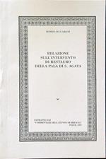 Relazione sull'intervento di restauro della pala di S.Agata (estratto)