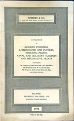 Catalogue of modern etchings, lithographs and posters