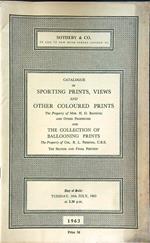 Catalogue of sporting prints, views and other coloured prints