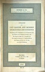 Catalogue of old master and modern engravings and etchings