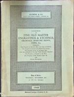 Catalogue of fine old master engravings and etchings, drawings, sporting prints, views, etc