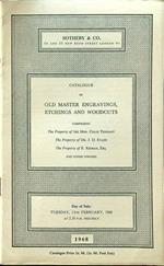 Catalogue of old master engravings, etchings and woodcuts