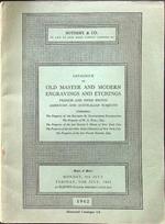 Catalogue of old master and modern engravings and etchings