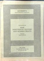 Catalogue of fine nineteenth century and modern prints