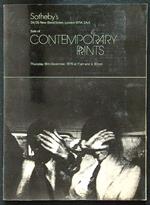 Sale of contemporary prints 18th december, 1975
