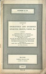 Catalogue of engravings and etchings sporting prints, views, etc