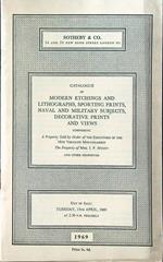 Catalogue of modern etchings and lithographs, sporting prints, naval and military subjects